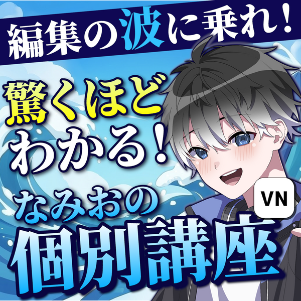 【\新生活応援キャンペーン開催中🎉/4月15日~5月6日まで!】プロの動画編集者が教える!スマホ1つでゼロからプロの動画制作術!| VNアプリ操作講座【動画教材/全5〜6本】